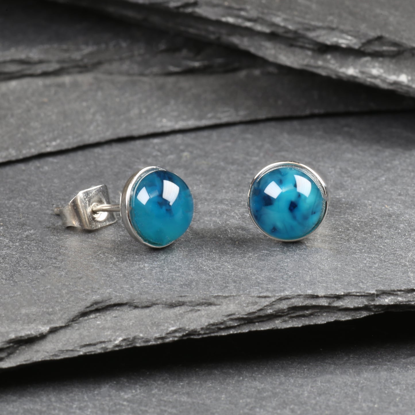 6mm Studs - Ocean