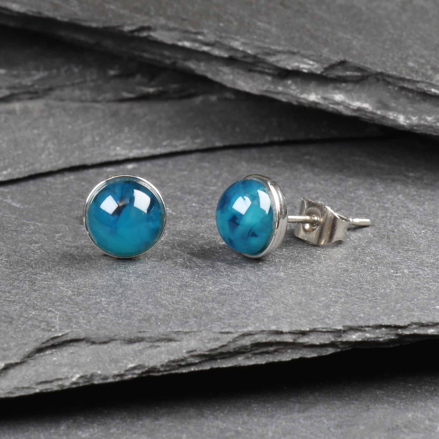 6mm Studs - Ocean