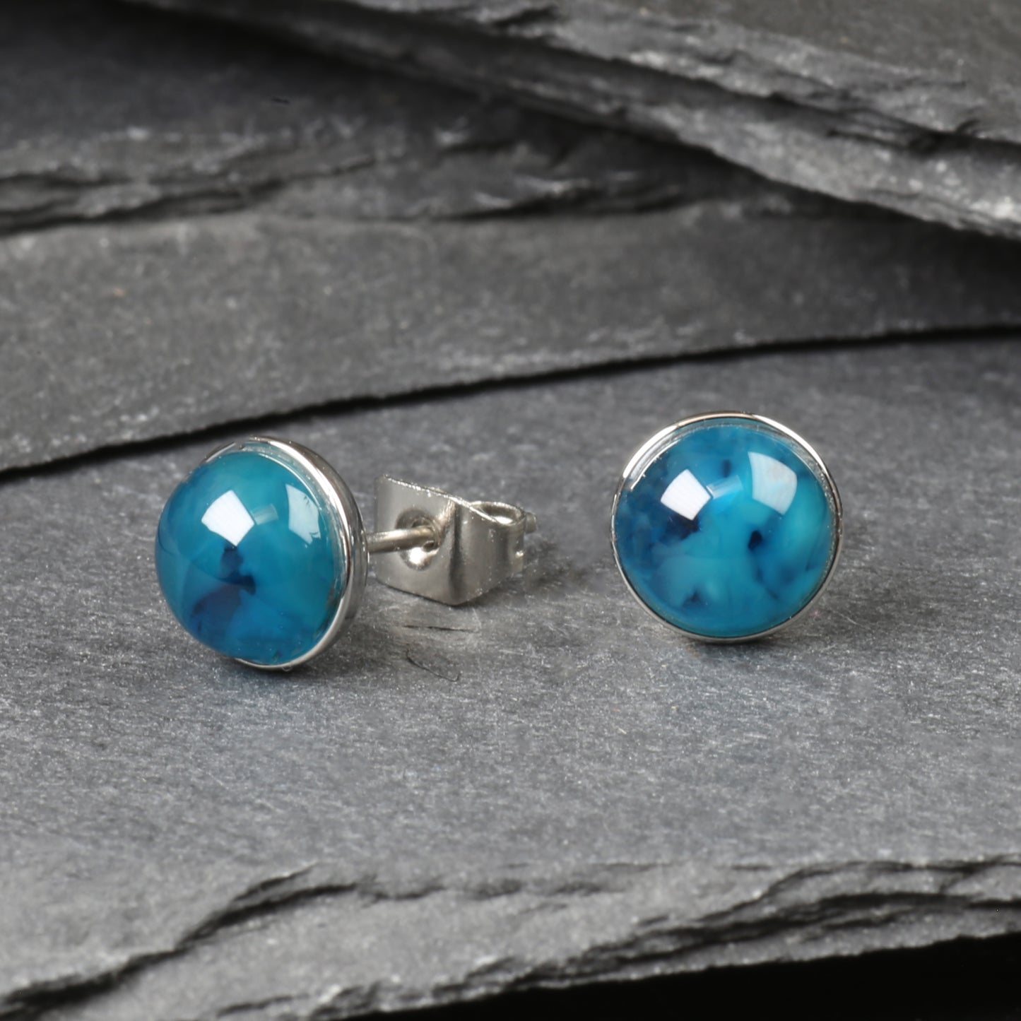6mm Studs - Ocean