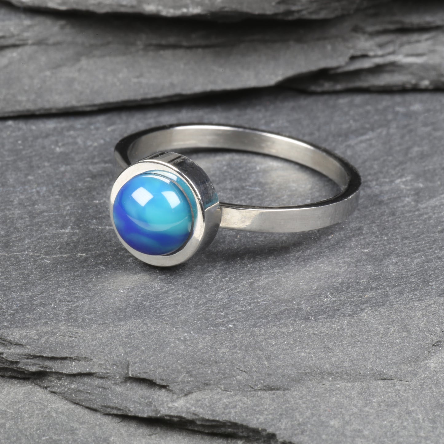 6mm Ring - Turquoise Mix (L)