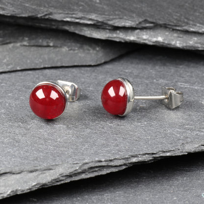 Studs 6mm - Transparent Red