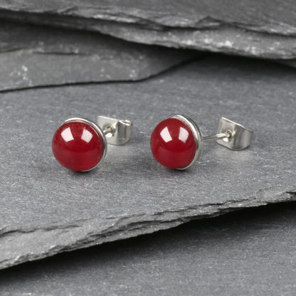 Studs 6mm - Transparent Red
