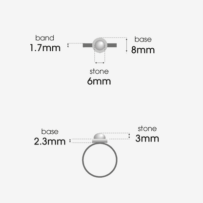 6mm Ring - Orchid (L)